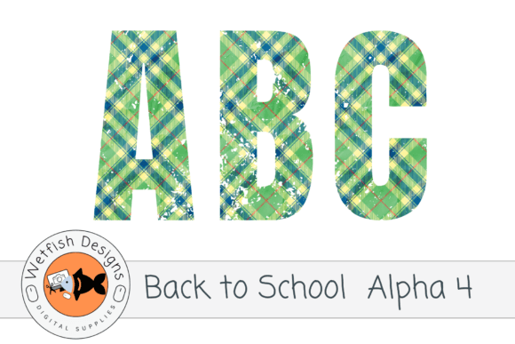 Back to School Alphabet 4: Graphics for Crafts & Brand Campaigns