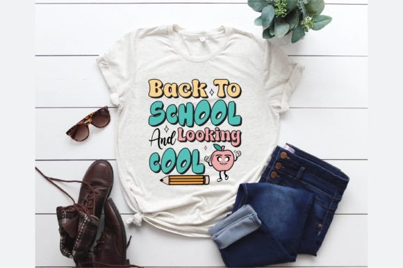 Back to School and Looking Cool Graphics & T-Shirt Designs