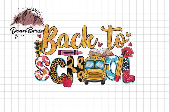 Back to School PNG Sublimation Design: Graphics for Crafts-Driven Brands
