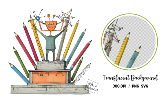 Back to School Teacher Clipart: Graphics and Illustrations for Real Crafting