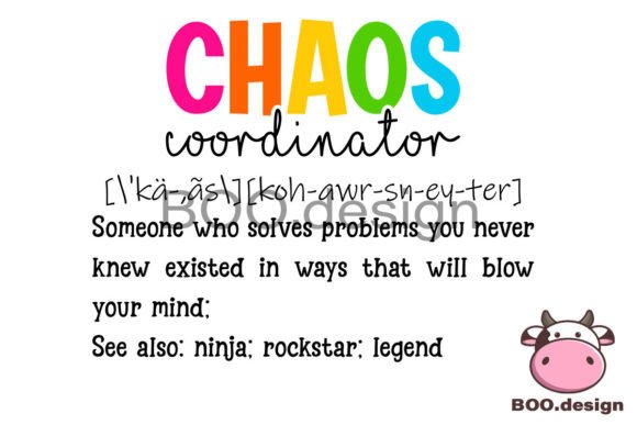 Chaos Coordinator SVG: Back-to-School Graphics for Crafts