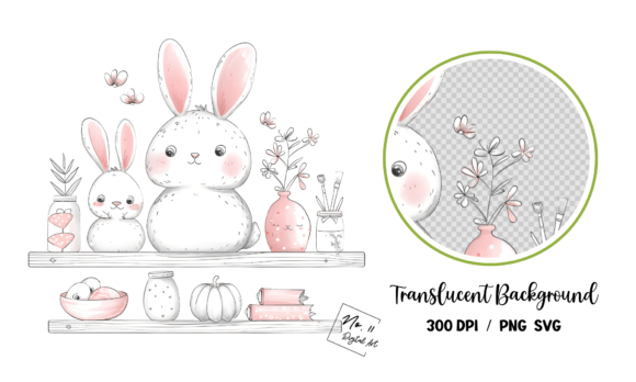 Cuteé Rabbit Back to School Clipart: Graphics & Illustrations for Real Projects