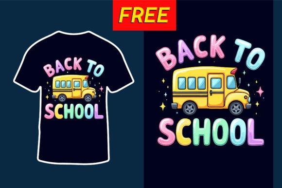 Free Back to School T-shirt Design Graphics