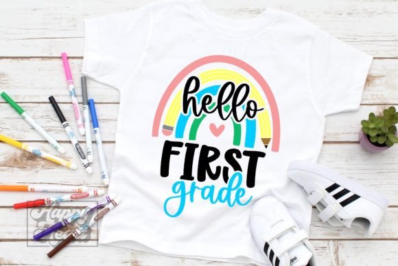 Hello 1st Grade SVG: Back-to-School Graphics for Crafts