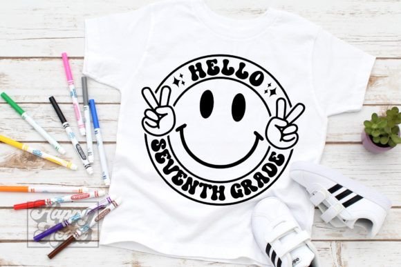 Hello 7th Grade 7 SVG – Back to School Graphics