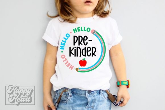 Hello Pre Kinder SVG – Back to School Graphics