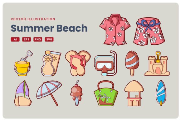 Summer Beach Illustration
