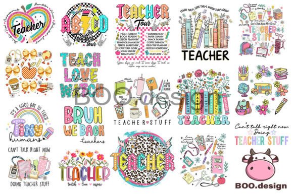 Teacher PNG Bundle: Back to School PNG
